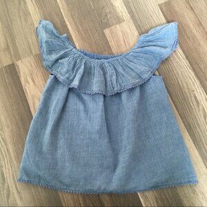 Girls Polo Ralph Lauren Chambray Off Shoulder Top 5
